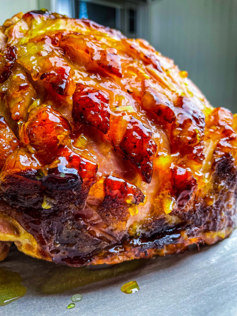 Baked Ham with Maple Glaze