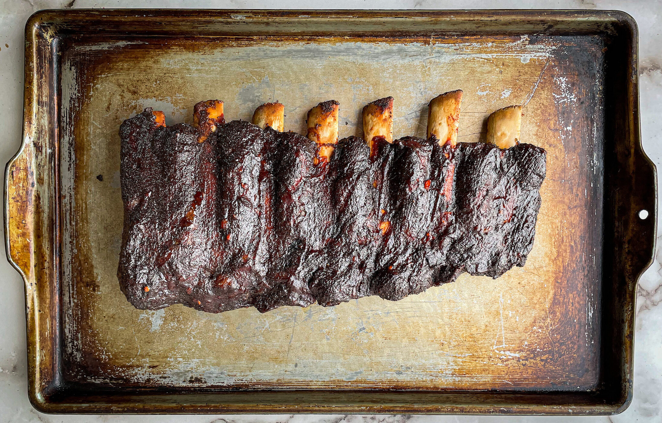 Beef Back Ribs Smoked using the 3-2-1 method