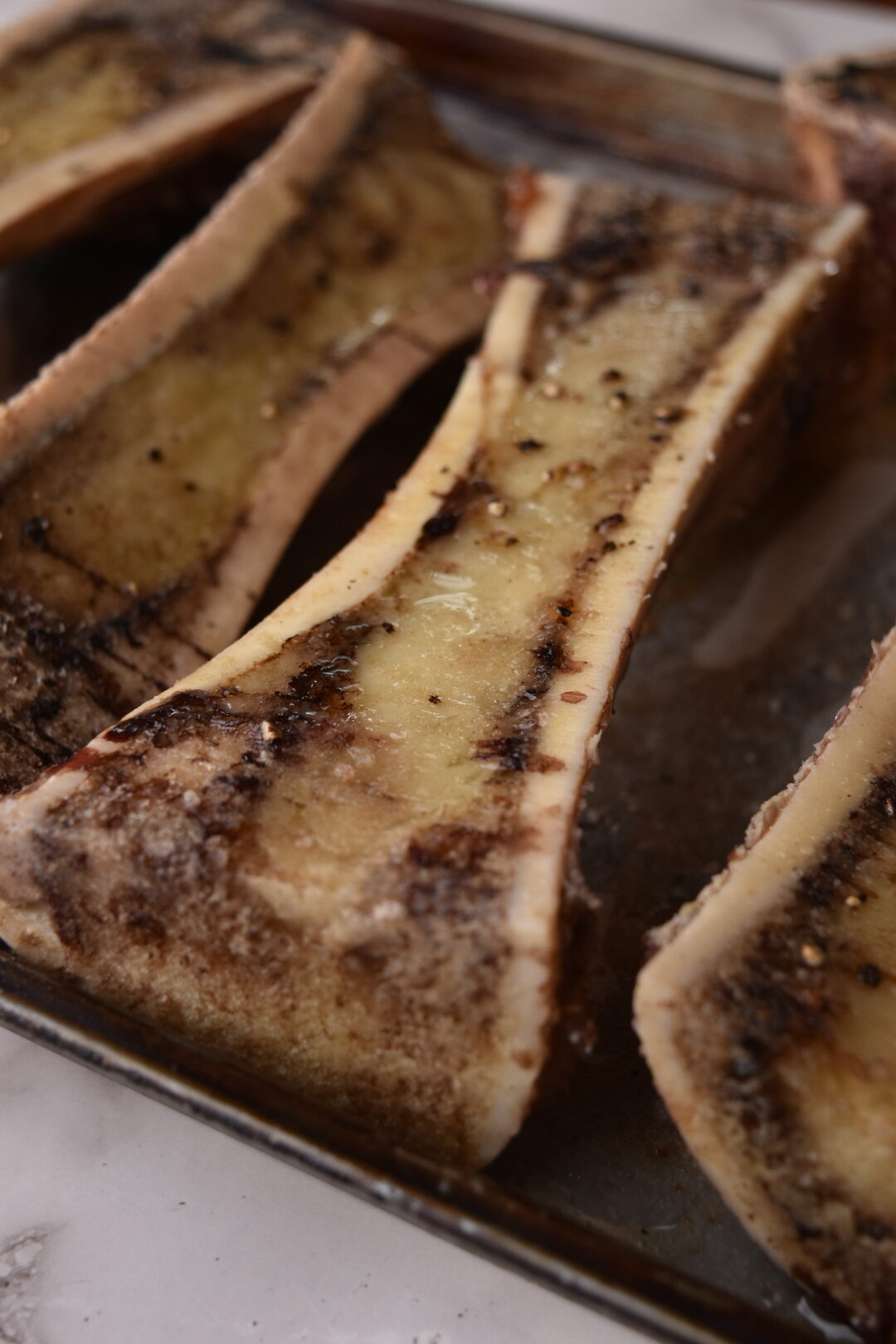 Roasted Beef Marrow Bones with Parsley & Lemon Salsa Verde